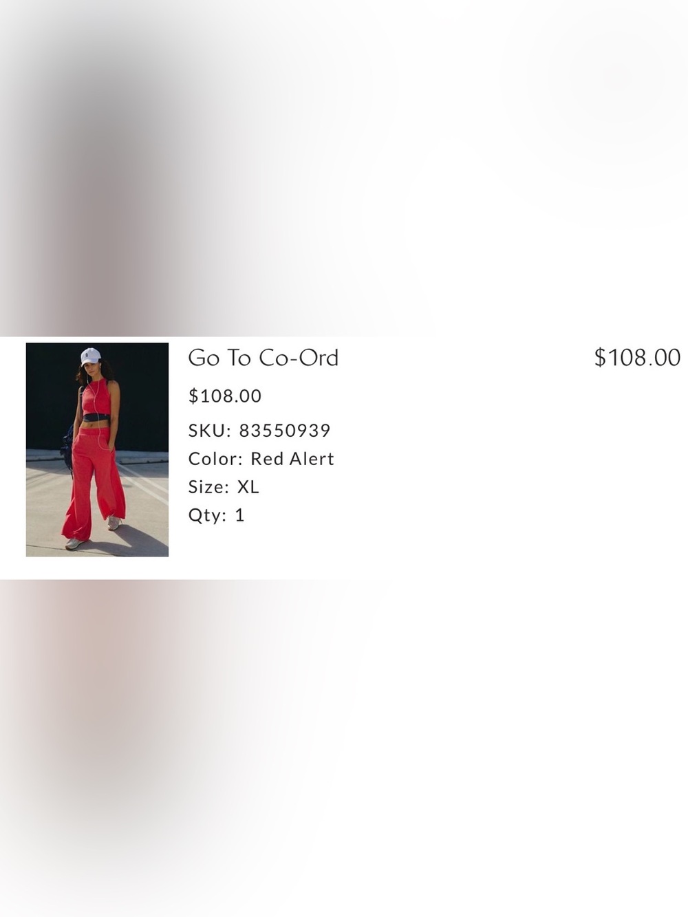 Free People Two Piece Set — Red - Picture 3 of 5